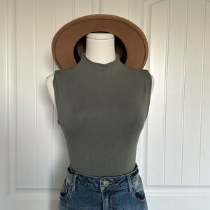 Mock neck bodysuit